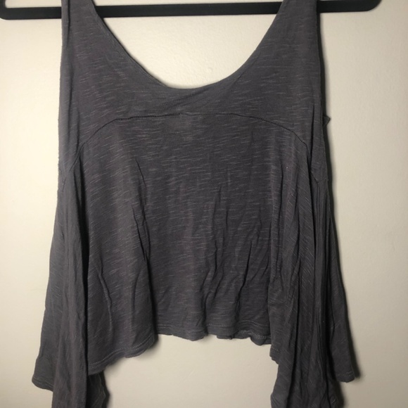 Flowy Silence + Noise, Grey, Cropped Tank -Size Small - Picture 4 of 6
